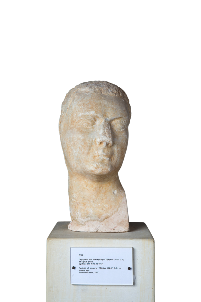 Εικονιστική μαρμάρινη κεφαλή του Τιβερίου